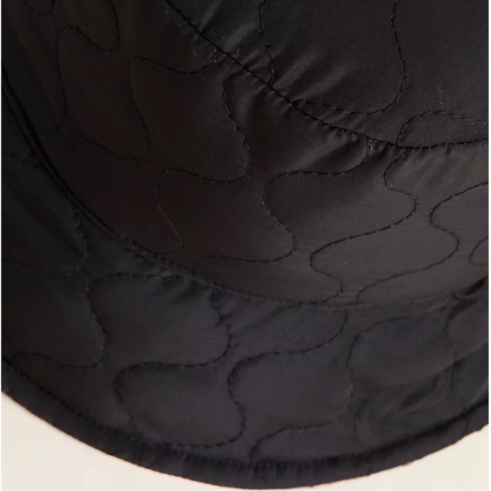 Black and White REVERSIBLE NYLON PLAID BUCKET HAT - Picture 4 of 4